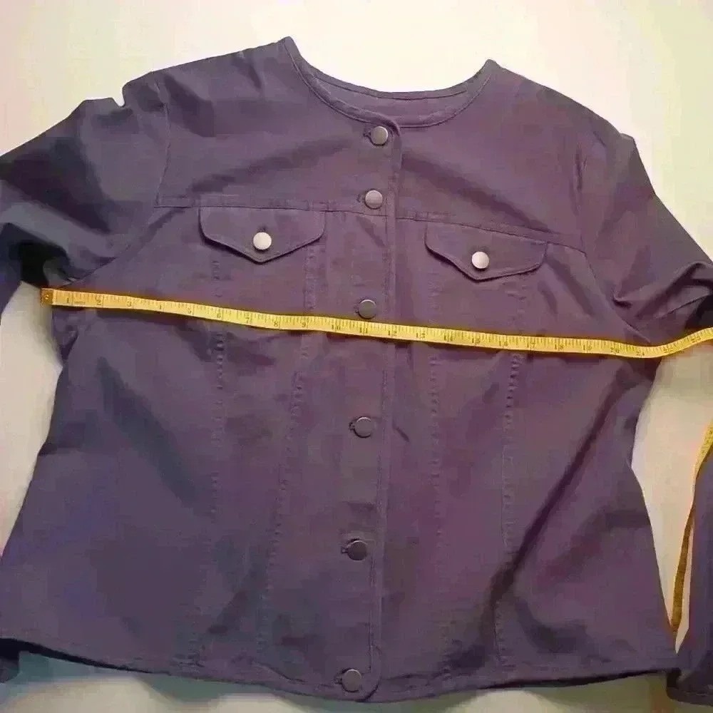 Women's Pendleton Wool Jacket Collarless Size XL … - image 5